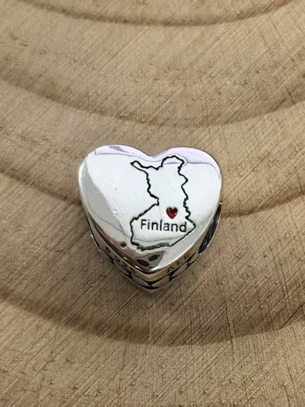 Pandora Finland Exclusive Travel Heart Charm Pendant, S925 Silver Jewelry